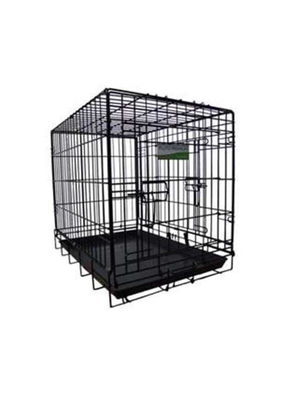 Active Canis Travel Dog Car Cage Medium L77 W48 H57 Cm Black