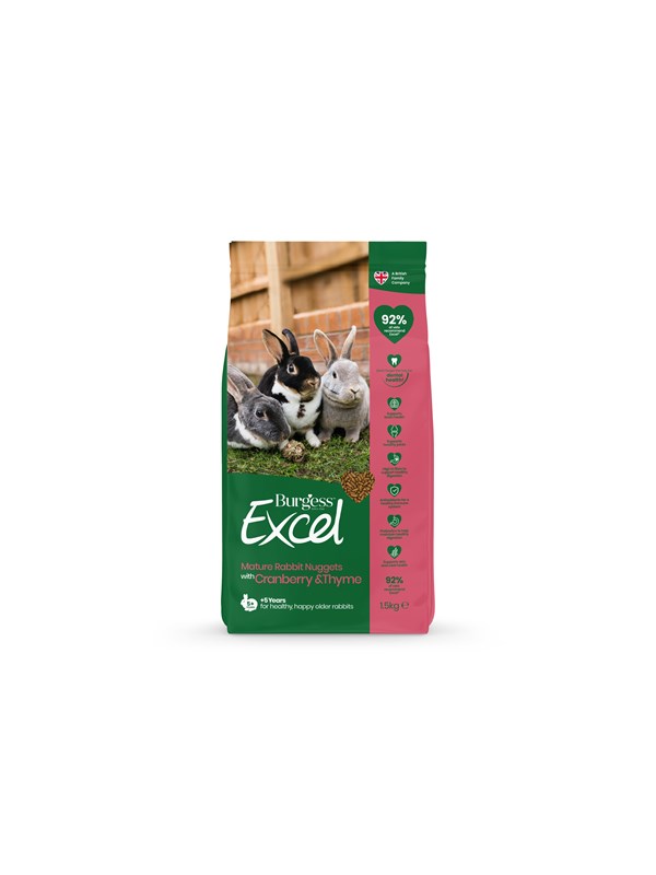 Burgess Excel Rabbit Mature Cranberry & Thyme 1.5 kg