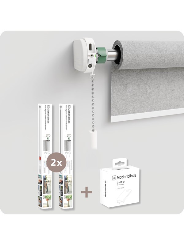 MotionBlinds Upgrade Kit for Roller Blinds 2-pack + bridge