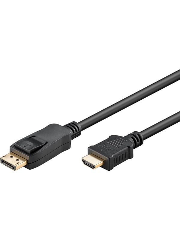 Pro DisplayPort 1.2 - HDMI 2.0 - Skjermkabel - 1m - Svart