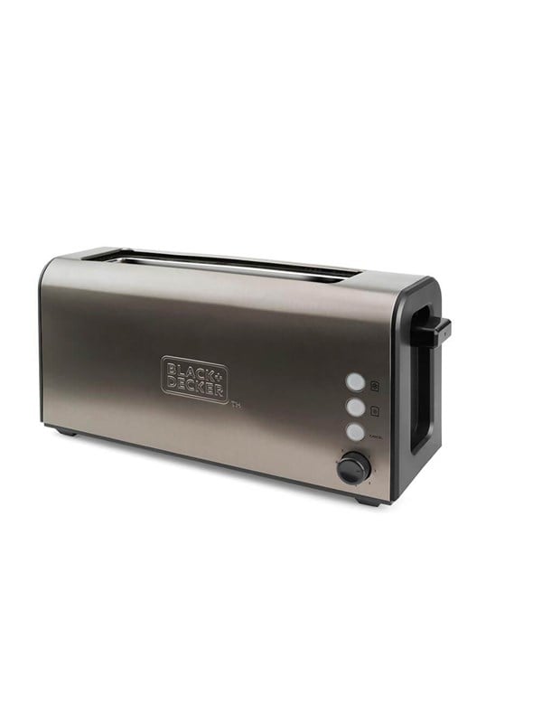 Black & Decker Brødrister Toaster Long Slot Brushed