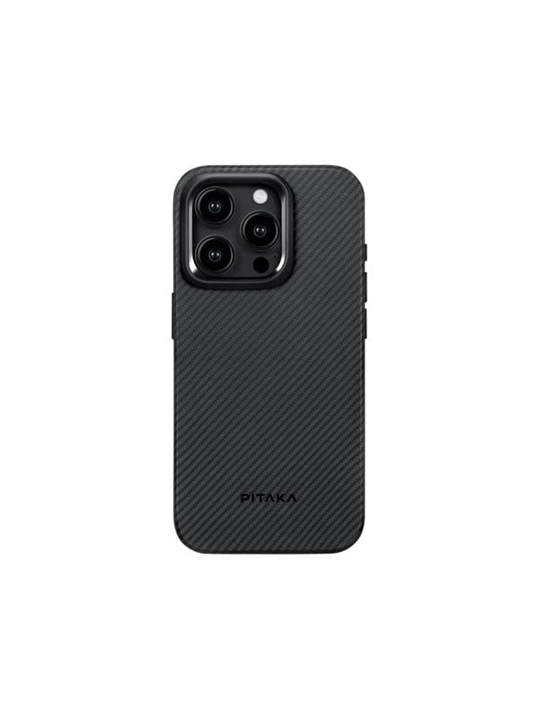 PITAKA MagEZ Pro 4 600D case - black/grey twill - iPhone 15 Pro