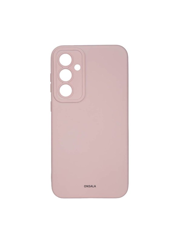 ONSALA Phone Case with Silicone Feel Chalk Pink - Samsung S23 FE 5G