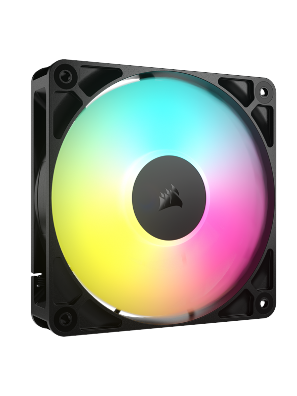 Corsair RS120 ARGB - Kabinettvifte - 120mm - Svart med RGB LED-lys - 36 dBA