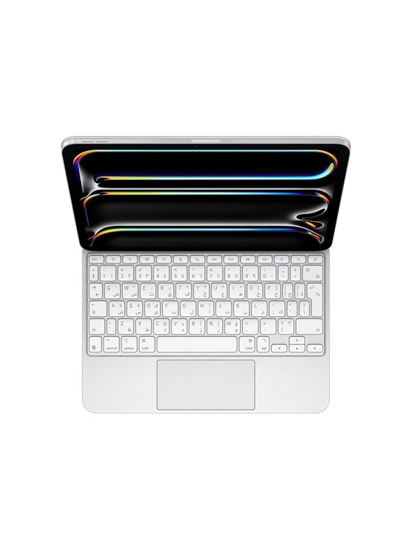 Apple Magic Keyboard - keyboard and folio case - with trackpad - QWERTY - Arabic/English - white Input Device - Tastatur & Foliosett - Arabisk/engelsk - Hvit