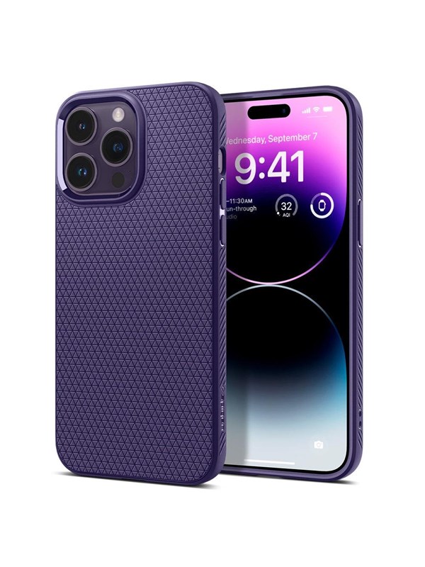 Spigen Liquid Air - deep purple - iPhone 14 Pro Max