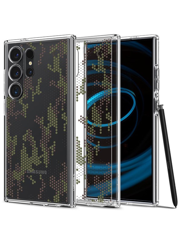 Spigen Ultra Hybrid - digital camo - Samsung Galaxy S24 Ultra