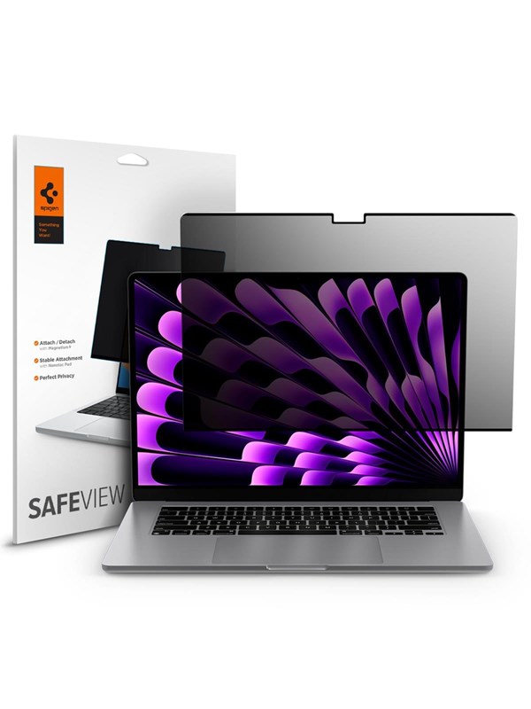 Spigen SafeView Privacy Filter 1 Pack - MacBook Air 15" M2 2023