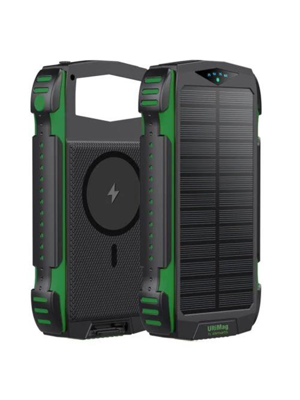 Bilde av 4smarts Titanpack Solar Power Bank - Green Nødlader - Grønn - 20000 Mah