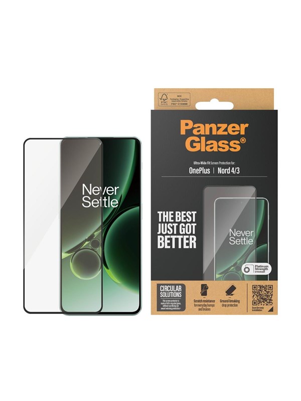 PanzerGlass Screen Protector OnePlus Nord 4 | 3 | Ultra-Wide Fit