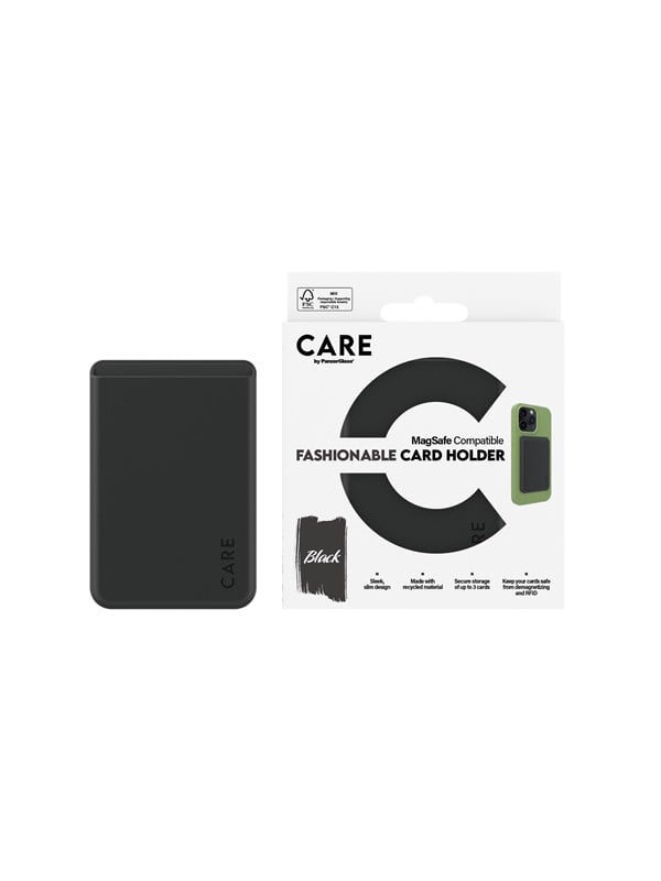 CARE by PanzerGlass Fashionable Card Holder Black iPhone