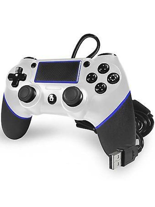 TeknoGame Phantom P4 - White - Wired Controller - Sony PlayStation 4