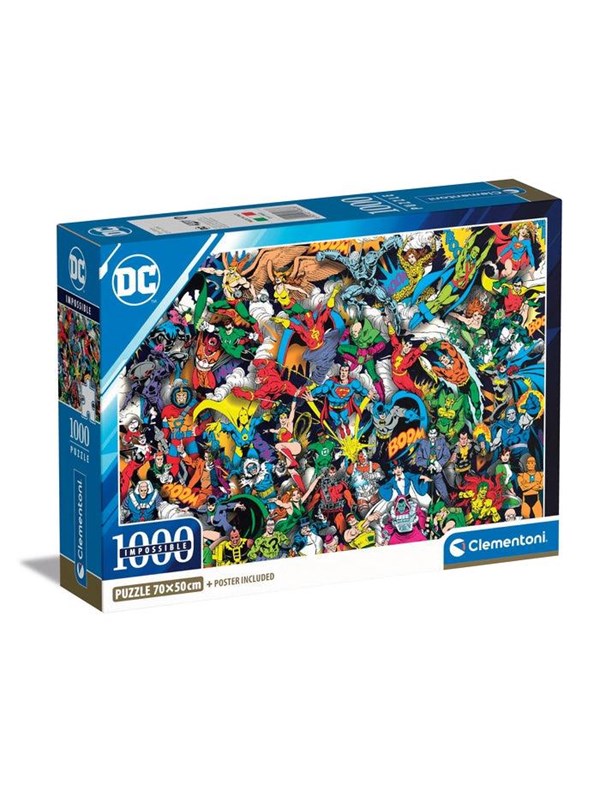 Clementoni Jigsaw Puzzle DC Comics Justice League 1000pcs. Gulv