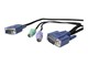 KVM-kabel - StarTech.com 3-in-1 Ultra Thin PS/2 KVM Cable - kabel til tastatur / video / mus (KVM) - SVECON6