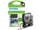 Papir, Fotopapir & Etiketter - DYMO D1 tape Flexibel Nylon, 12mm x 3,5m rull, sort på hvit - S0718040