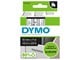 Papir, Fotopapir & Etiketter - DYMO D1 tape, 12mm x 7m rull, sort på klar - S0720500