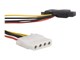 Strømkabel (intern) - StarTech.com SATA to LP4 Power Cable Adapter with 2 Additional LP4 - LP4SATAFM2L