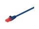 Nettverkskabel - UTP CAT 6E - Blue - 0.25m - 4040849952470