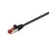 Nettverkskabel - LAN STP CAT 6 - Black - 0,25m - 4040849932151