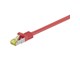 Nettverkskabel - STP CAT 7 - Red - 0.50m - 4040849915802