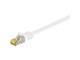 Nettverkskabel - STP CAT 7 - White - 0.25m - 4040849910890