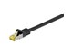 Nettverkskabel - STP CAT 7 - Black - 0.25m - 4040849915727