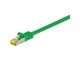 Nettverkskabel - STP CAT 7 - Green - 0.25m - 4040849915680