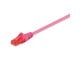 Nettverkskabel - UTP CAT 6E - Magenta - 0.25m - 4040849952524