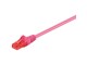 Nettverkskabel - UTP CAT 6E - Magenta - 0.50m - 4040849952586