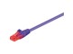 Nettverkskabel - UTP CAT 6E - Purple - 0.25m - 4040849952562