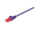 Nettverkskabel - UTP CAT 6E - Purple - 0.50m - 4040849952609