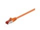 Nettverkskabel - LAN STP CAT 6 - Orange - 0.25m - 4040849933400