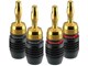 Lydkabel - ClickTronic Banana Plug (4-Pack) - 4040849525469