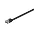 Nettverkskabel - LAN UTP CAT 6 Flat - Black - 2m - 4040849953842