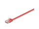 Nettverkskabel - LAN UTP CAT 6 Flat - Red - 1m - 4040849964008