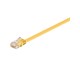 Nettverkskabel - LAN UTP CAT 6 Flat - Yellow - 0.50m - 4040849963964