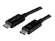 FireWire-/ThunderBolt-kabel - StarTech.com Thunderbolt 3 (40Gbps) USB C Cable - Black - 1m - TBLT3MM1MA