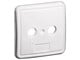 Antennekabler - Pro 2 holes cover plate for antenna wall sockets white - 4040849670503