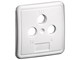 Antennekabler - Pro 3 holes cover plate for antenna wall sockets white - 4040849670510