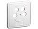 Antennekabler - Pro 4 holes cover plate for antenna wall sockets white - 4040849670527