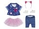 Dukker, Bamser & Utstyr - Baby Born Deluxe Jeans Dress Set 43cm - 829110