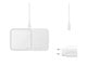 Mobil - Adaptere og ladere - Samsung Wireless Charger Duo (Incl. Power Adapter) - White - EP-P5400TWEGEU