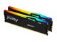 RAM - Kingston FURY Beast RGB DDR5-5200 - 32GB - CL40 - Dual Channel (2 pcs) - Intel XMP - Svart med RGB - KF552C40BBAK2-32