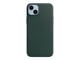 Mobil - Deksel og etui - Apple iPhone 14 Plus Leather Case with MagSafe - Forest Green - MPPA3ZM/A