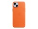 Mobil - Deksel og etui - Apple iPhone 14 Plus Leather Case with MagSafe - Orange - MPPF3ZM/A