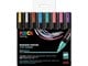 Hobbyartikler - POSCA  marker sæt PC-5M 8 ass. metallic. colors - 401625