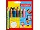 Hobbyartikler - STABILO  woody Arty 3 in 1 cardboard wallet of 6 pens incl. a sharpener MULTI-TALENTED PENCIL WITH TWO-COLORED LEAD. - 208550