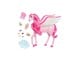 Dukker, Bamser & Utstyr - Barbie A Touch Of Magic Pink Pegasus With Puppy Winged Horse Toys With Lights And Sounds - HLC40