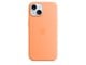 Mobil - Deksel og etui - Apple iPhone 15 Silicone Case with MagSafe - Orange Sorbet - MT0W3ZM/A