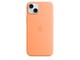 Mobil - Deksel og etui - Apple iPhone 15 Plus Silicone Case with MagSafe - Orange Sorbet - MT173ZM/A